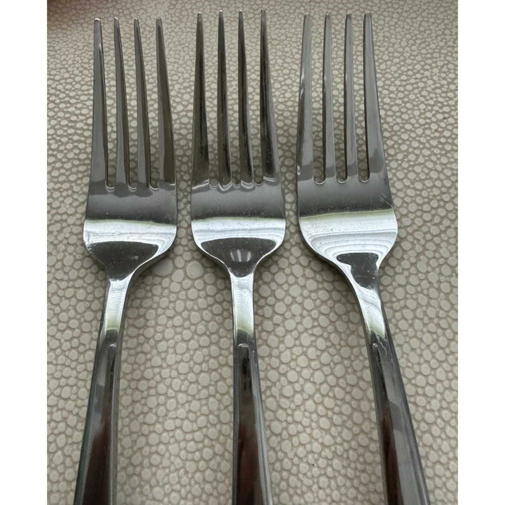 Oneida Glissade Dinner Fork Stainless Set of 3 Forks 7 7/8